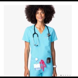 FIGS S Neon Blue Catarina Top!! SOLD OUT!